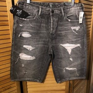 Mens Grey distressed Prps shorts nwt